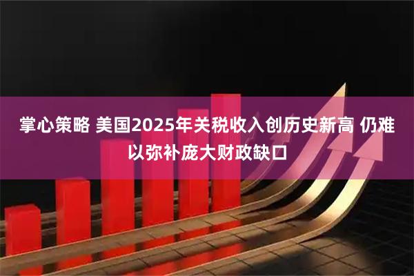 掌心策略 美国2025年关税收入创历史新高 仍难以弥补庞大财政缺口